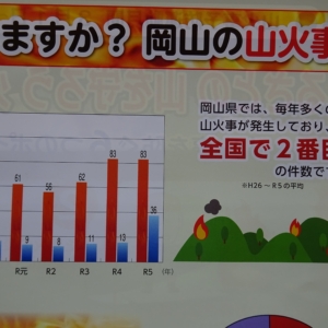 3月は「山火事予防運動月間」です。山火事を出さずに、ふるさとの山を守りましょう。 イメージ
